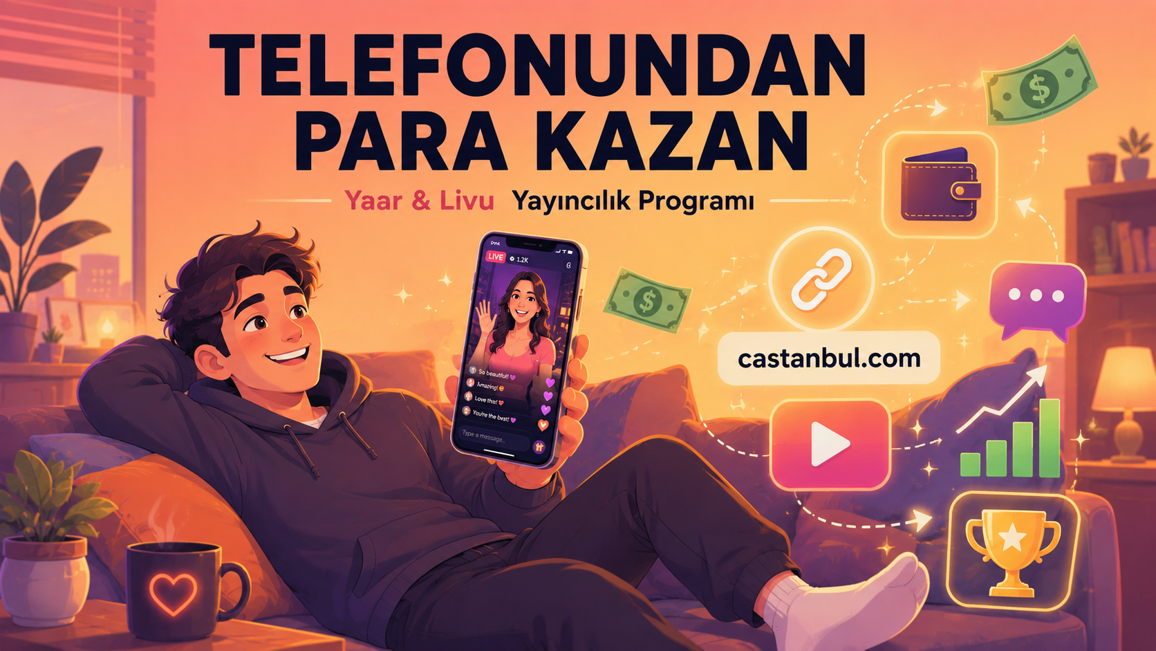 Telefonundan Para Kazanmak İster misin? Yaar ve Livu ile Yayıncılık Rehberi